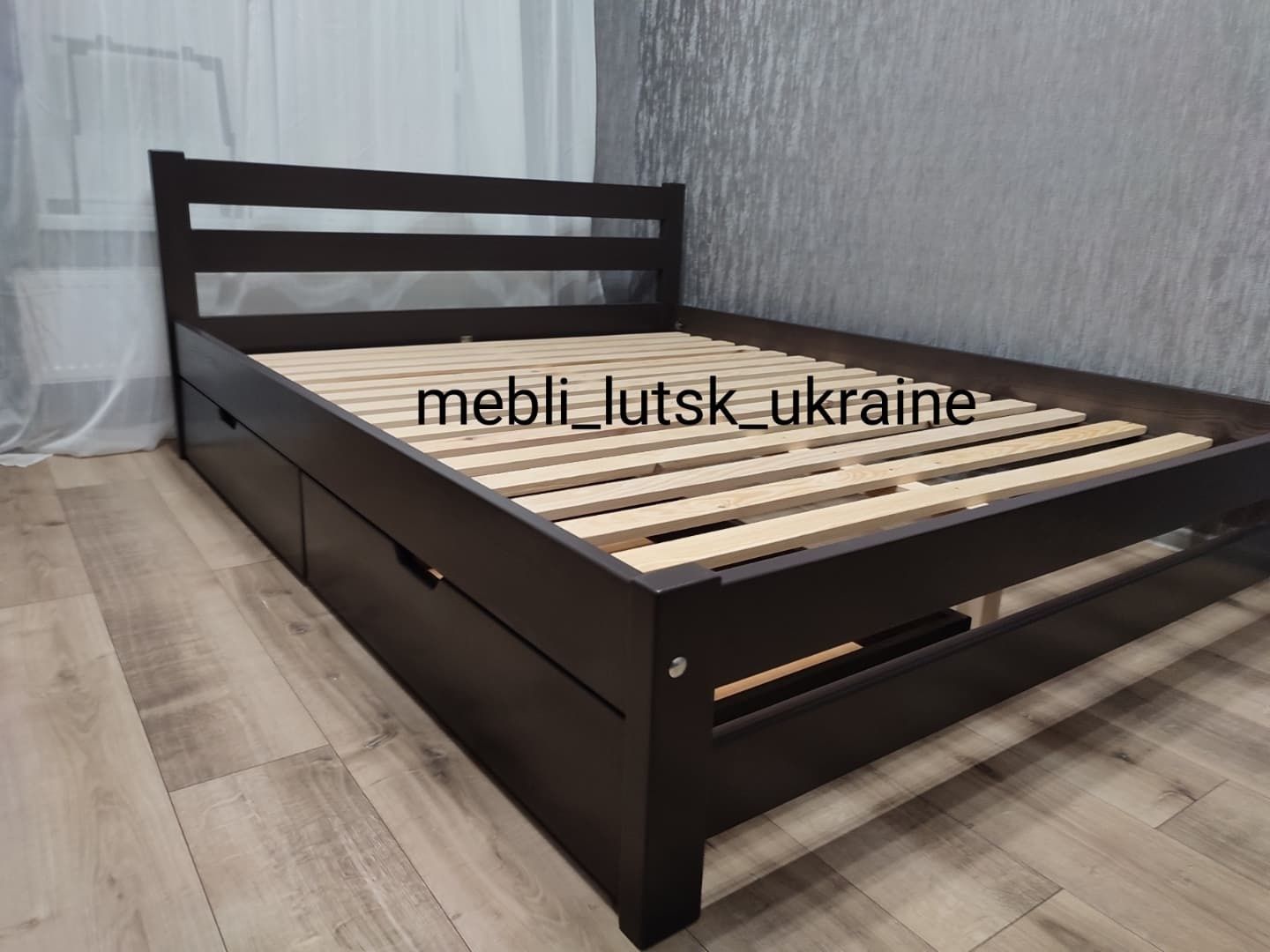 Двоспальне ліжко; 160/200 см двухспальная кровать, кровать из дерева