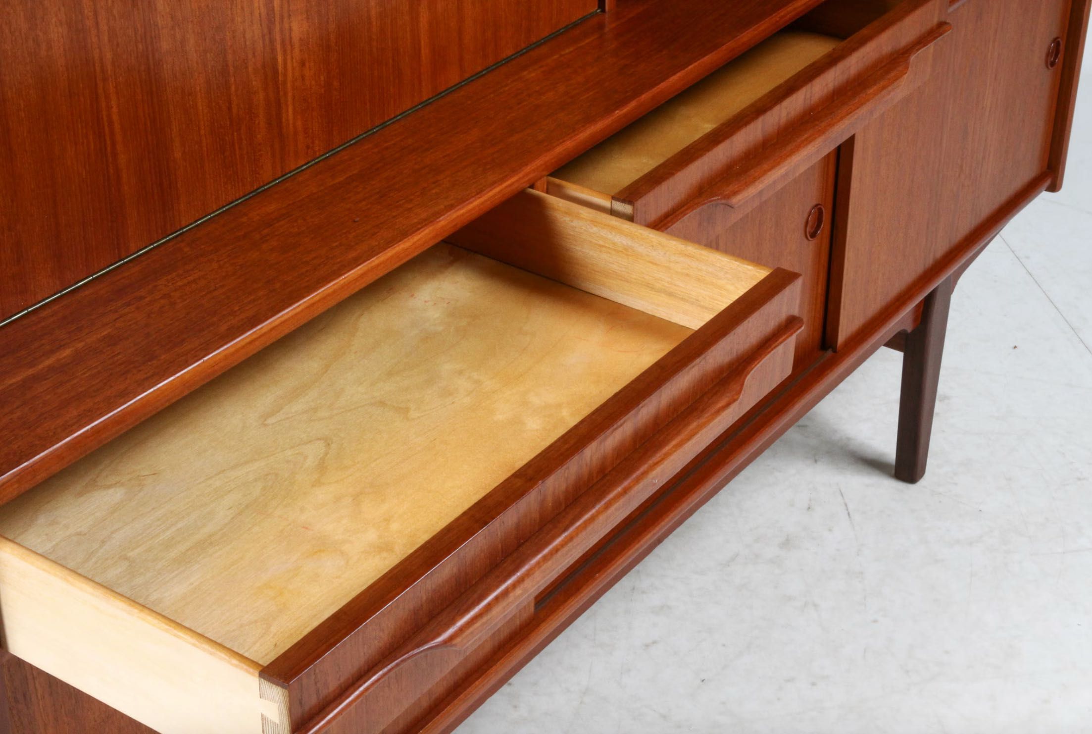 Kredens sideboard highboard tekowy - Dania 1960s vintage przepiękny