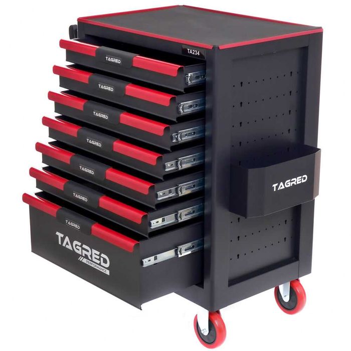 pusta Szafa narzędziowa metalowa na kółkach wózek warsztatowy