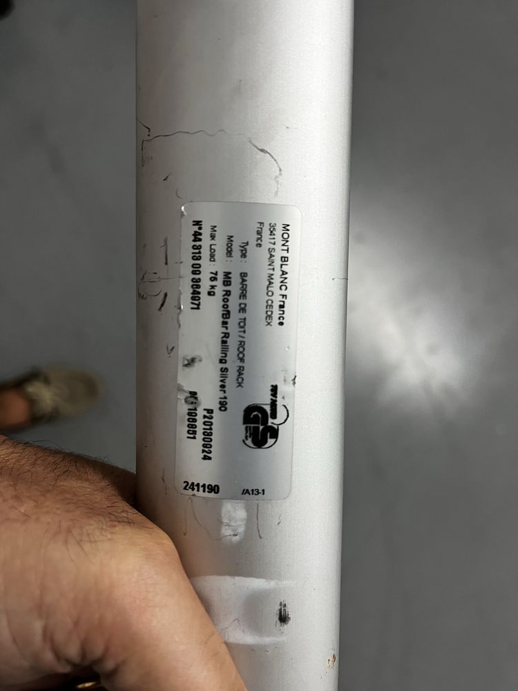 Barras de tejadilho - aluminio - Montblanc