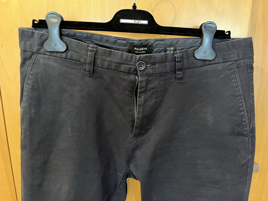 Calças azul marinho Pull & Bear Chino