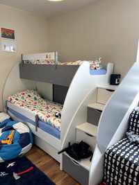 Łóżko piętrowe dla dzieci wersja De Lux jak nowe