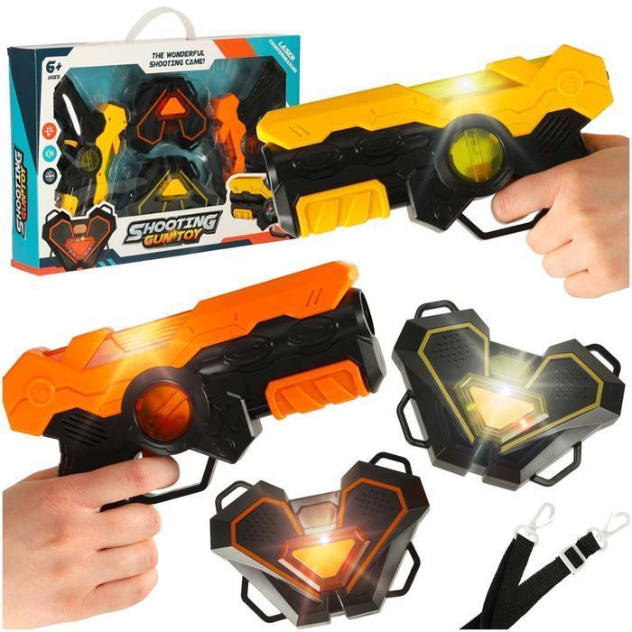 Paintball Laserowy Pistolet x2 + Tarcza Interaktywna x2 Laser Tag