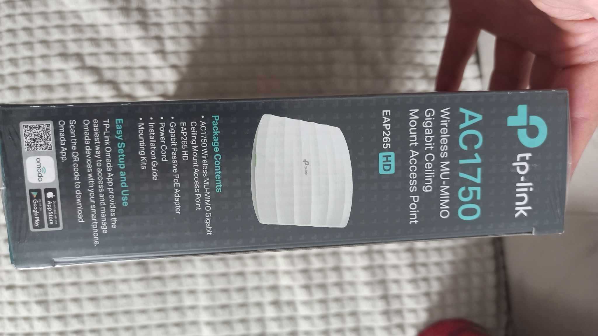 NOWY TP-Link access point EAP265 HD Omada AC1750, WiFi 2,4/5GHz PoE