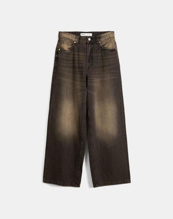 Джинсы бегги baggy jeans bershka