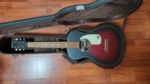 Guitarra Gretsch Jim Dandy + Pickup Deltoluxe + Case Ortega