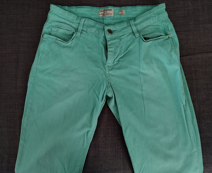 Spodnie damskie  MAC kolor miętowy,rozm 38,