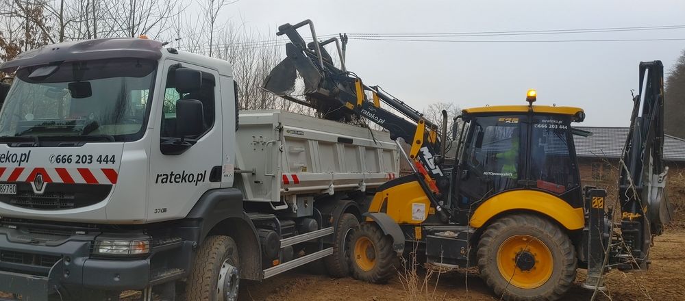 Usługi transportowe wywrotka Słupsk, prace ziemne, piasek, ziemia