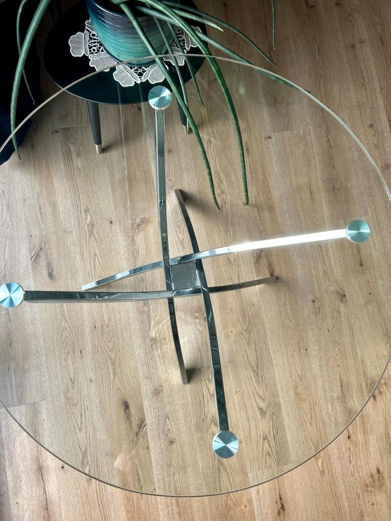 Stolik szklany okrągły 90cm Mielec