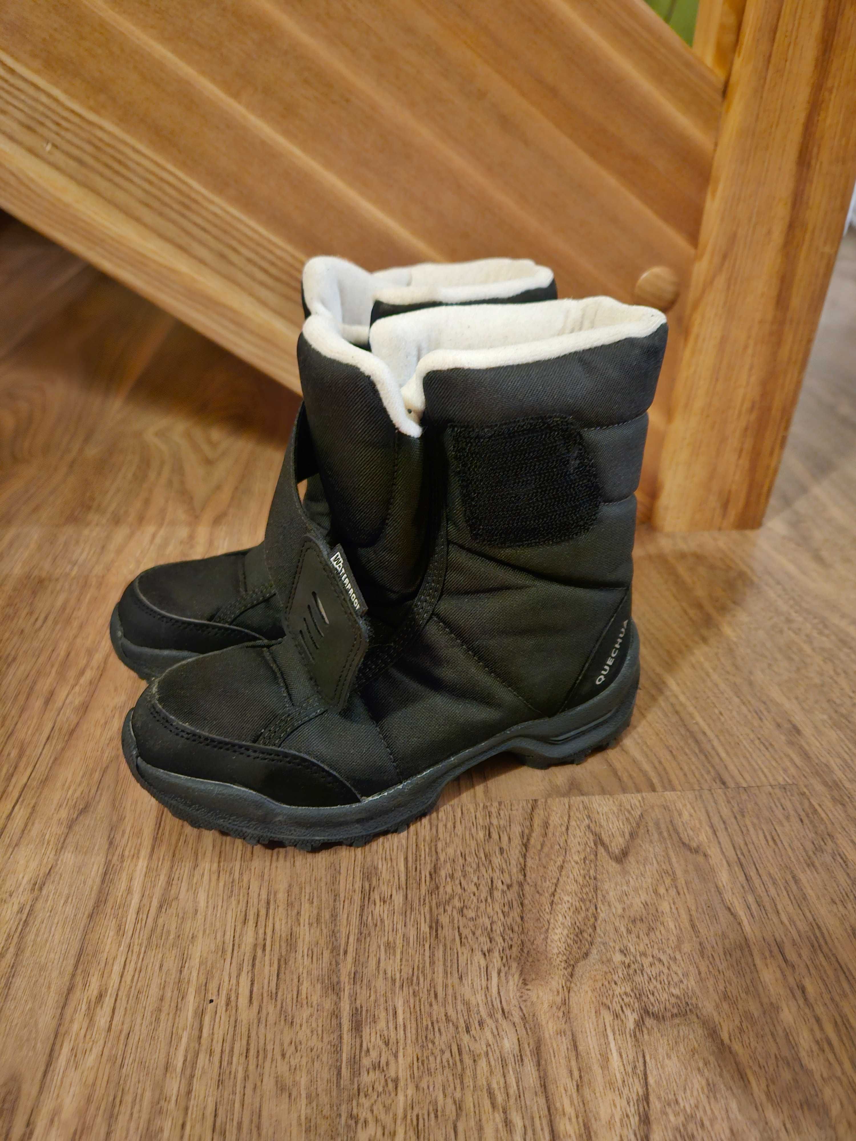 Buty Turystyczne Śniegowce Quechua Wodoodporne Decathlon 32cm Nowe!