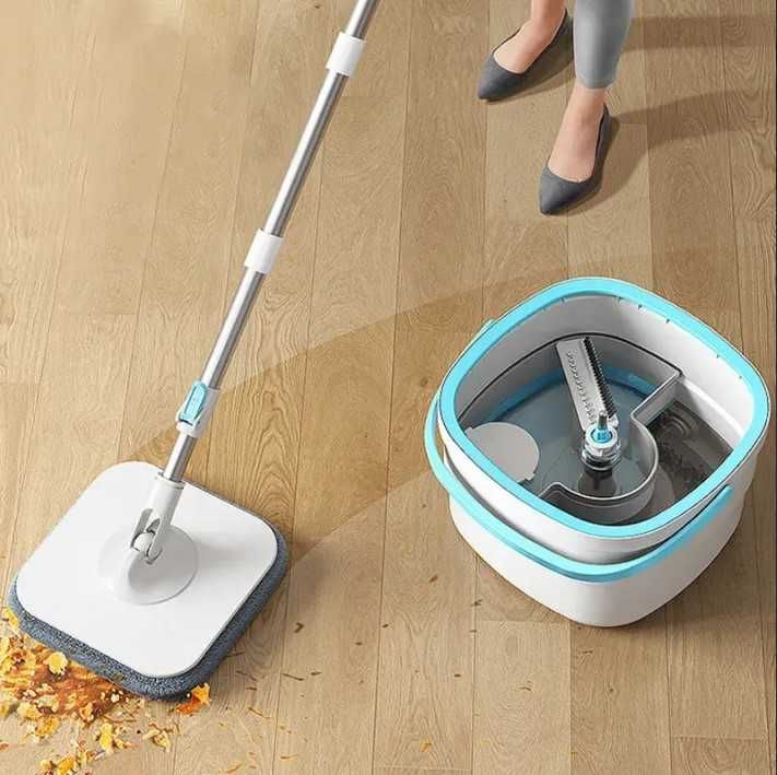 Швабра з відром для миття  віджиманням Mop with bucket