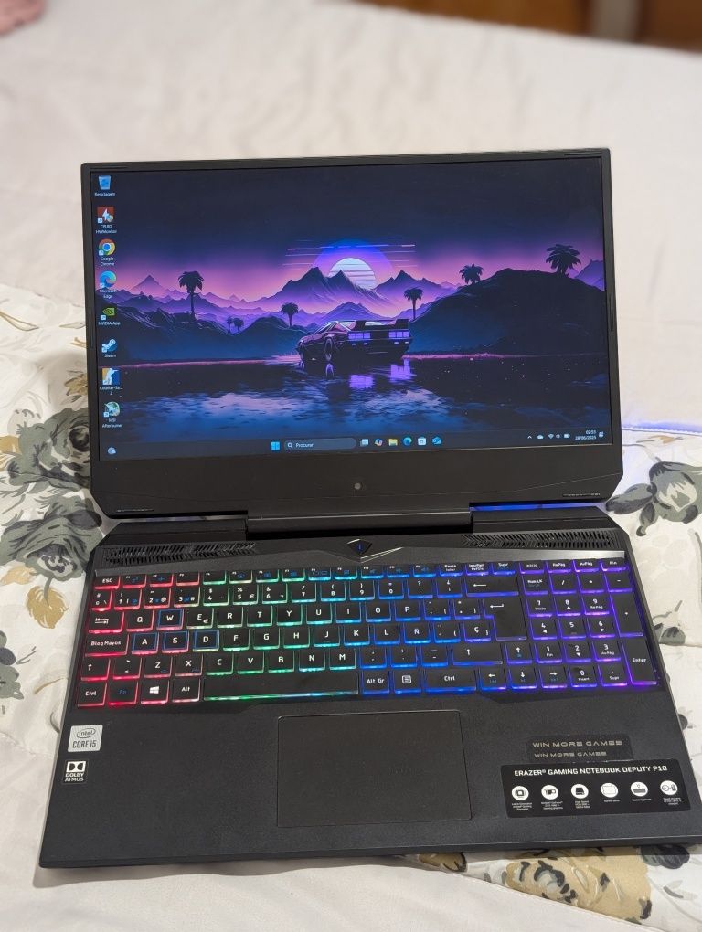 Portátil Gaming i5 10 Geração GTX 1660 TI 6GB