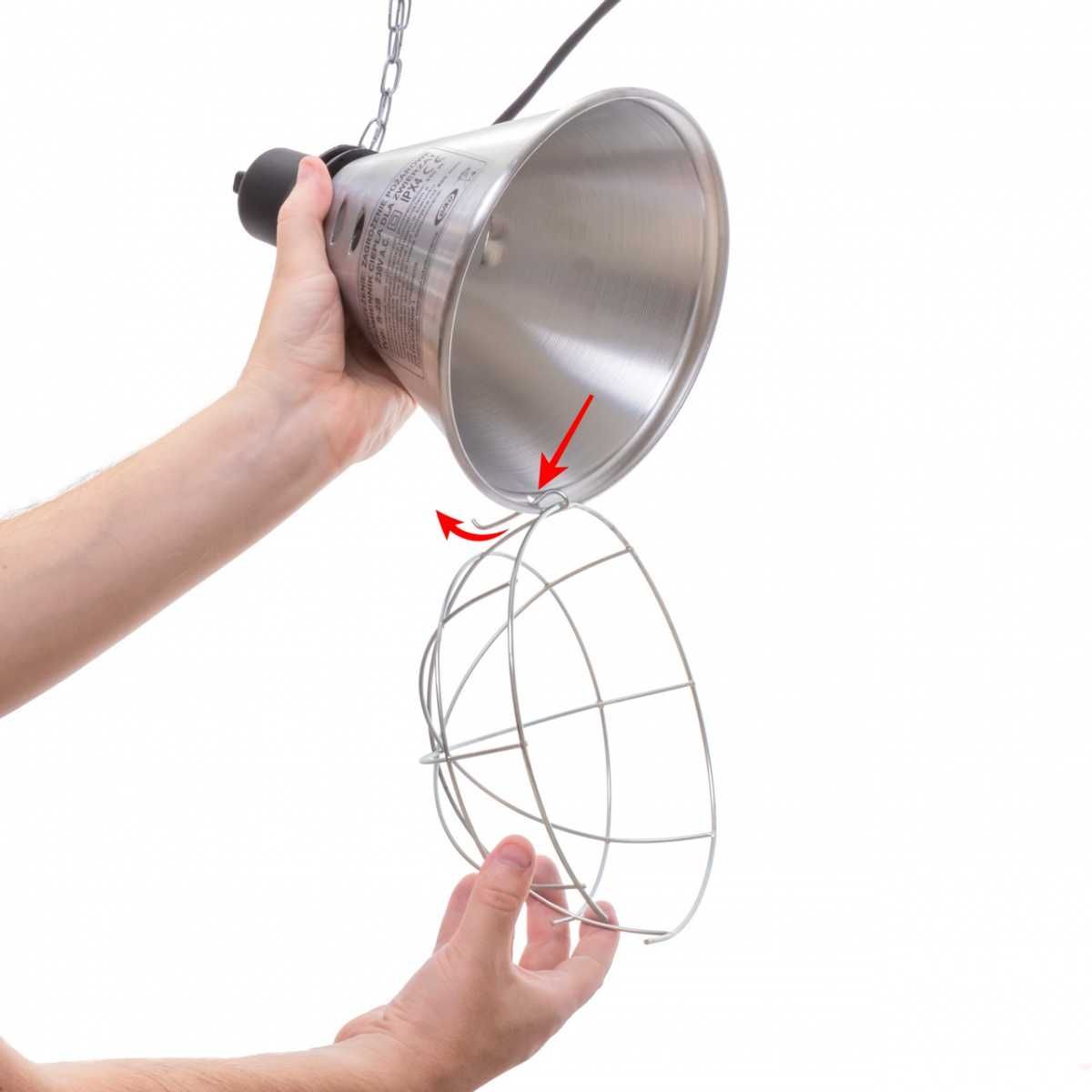 Lampa grzewcza sztuczna kwoka + promiennik czerwony ZESTAW