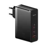 Baseus GaN5 Pro szybka ładowarka 2xUSB-C+USB 140w Eu czarna (ccgp)
