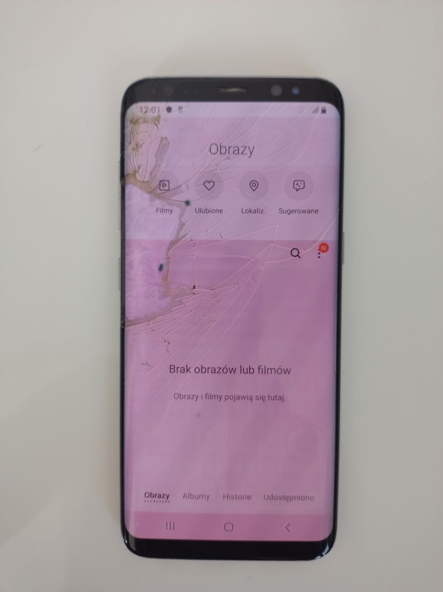 Samsung s8 działający uszkodzony ekran
