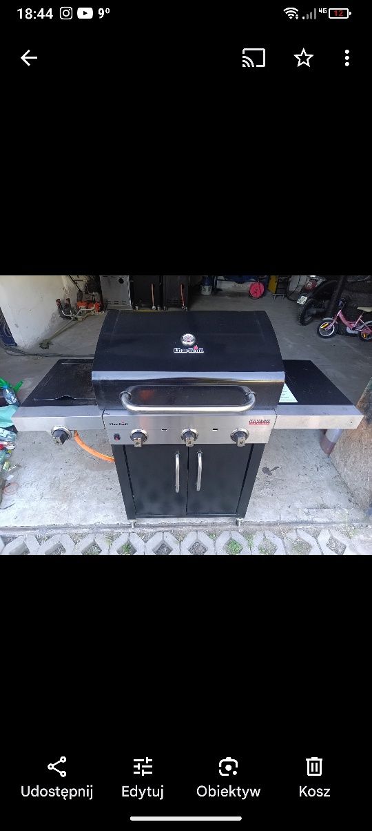 grill gazowy charbroil 3 sztuki