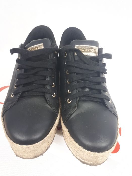 Trampki platforma koturna sznurek espadryle sneakersy GUESS 40