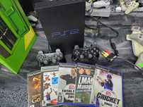 ZADBANA Konsola Playstation 2 PS2 FAT 2 pady 5 gier SKLEP ZAMIANA