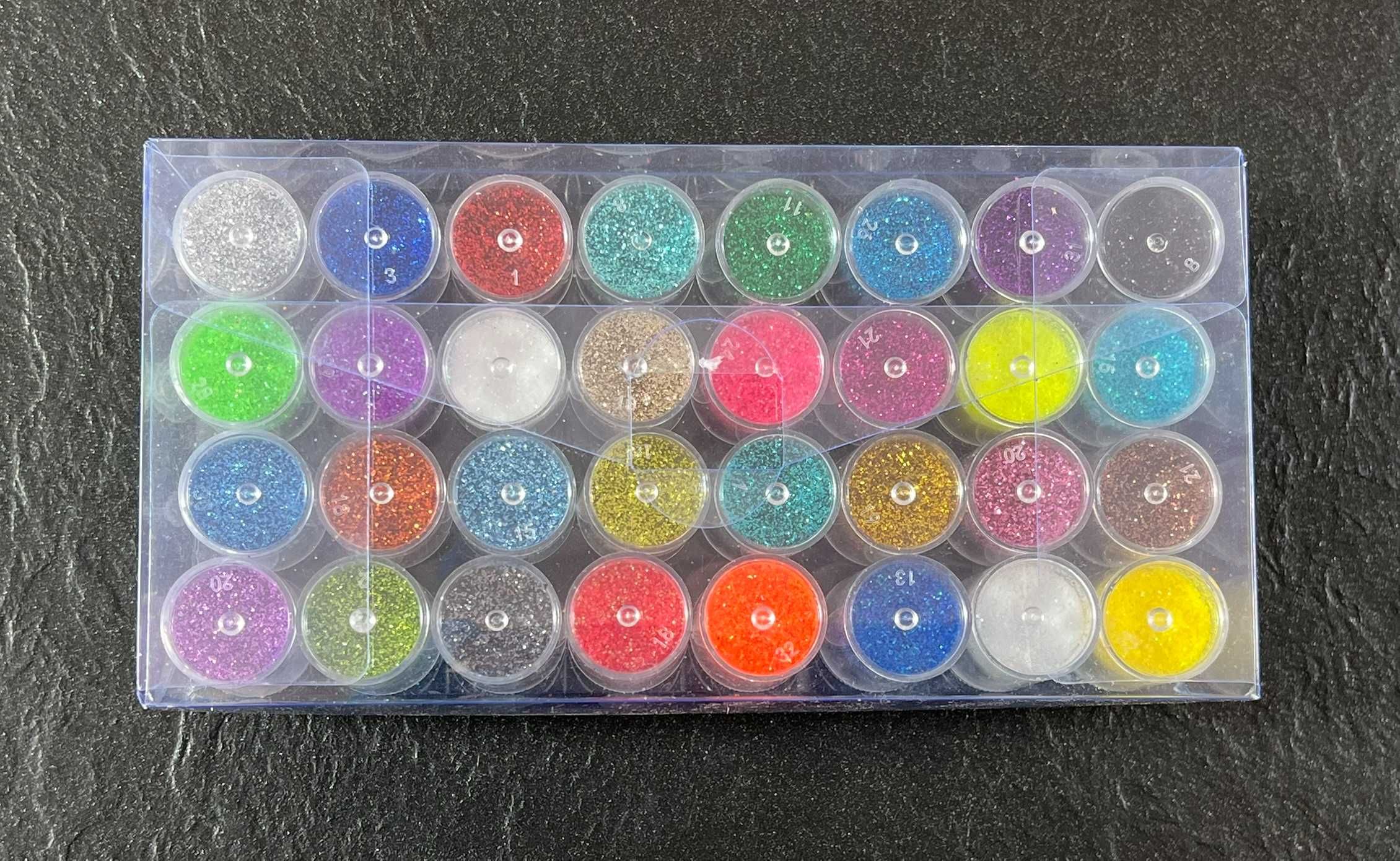 Kasanni 32 kolory brokatowego pudru do dekoracji twarzy manicure