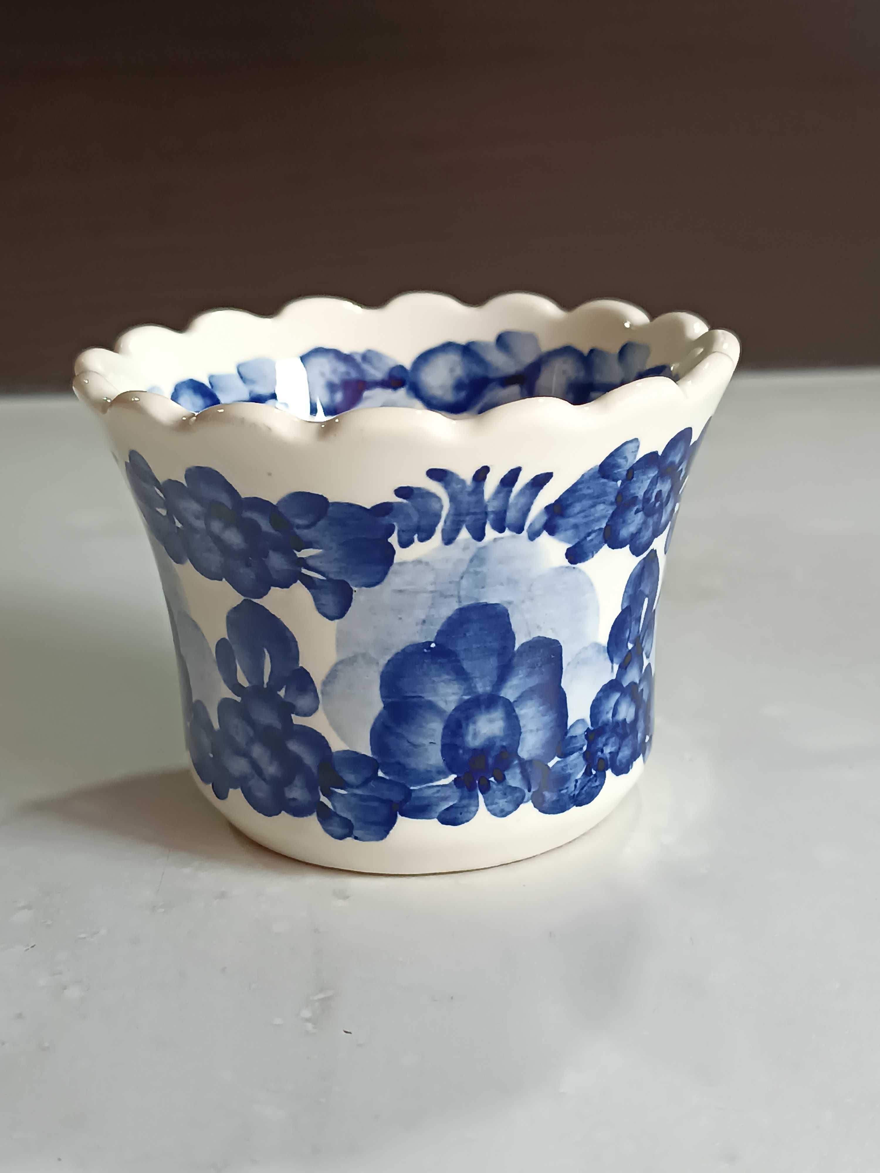 Piękna cukiernica ręcznie malowana - jak nowa - ceramika KOŁO