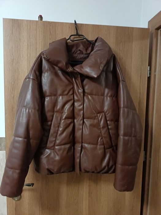 Kurtka puffer czekoladowa