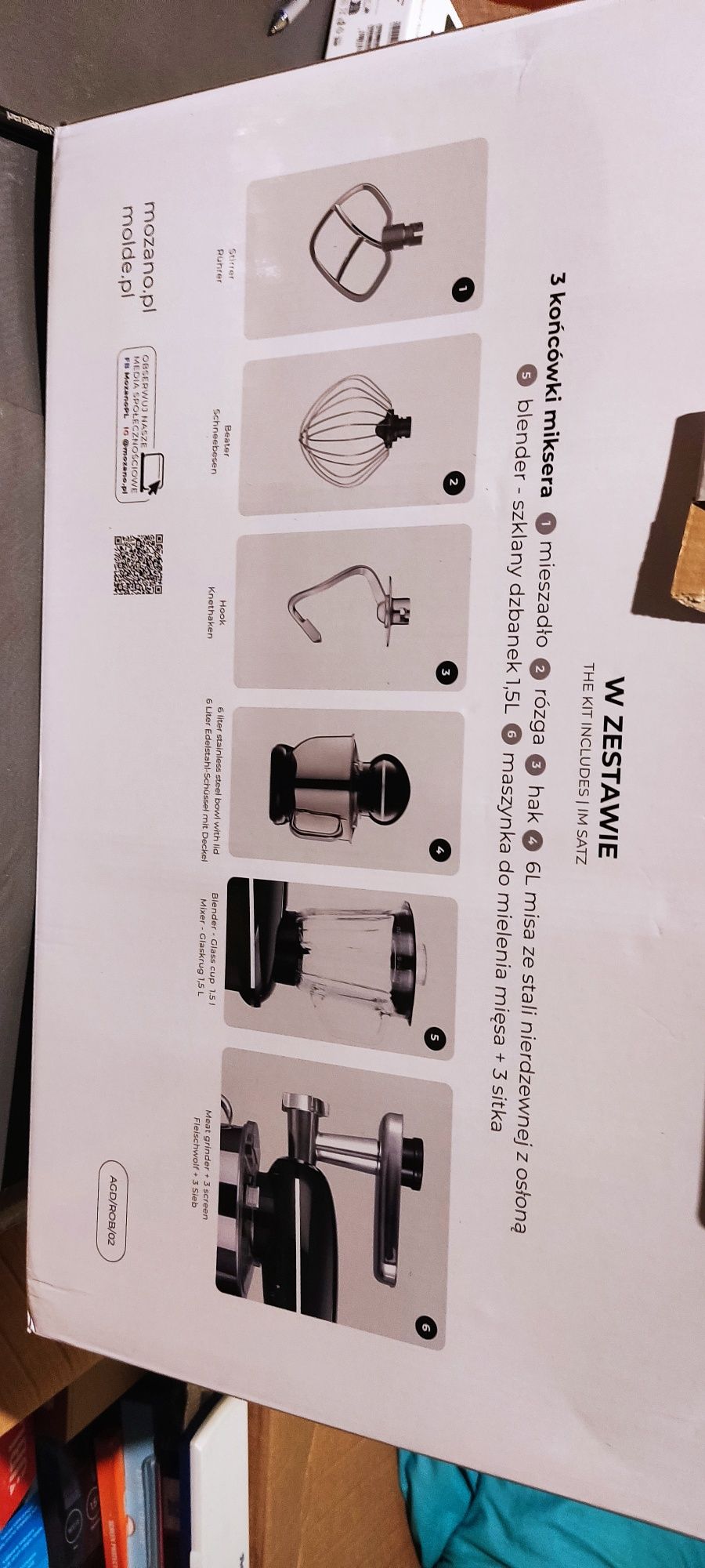 Robot kuchenny Mozano Kitchen Assistent 2300 W srebrny/szary
Symbol
59