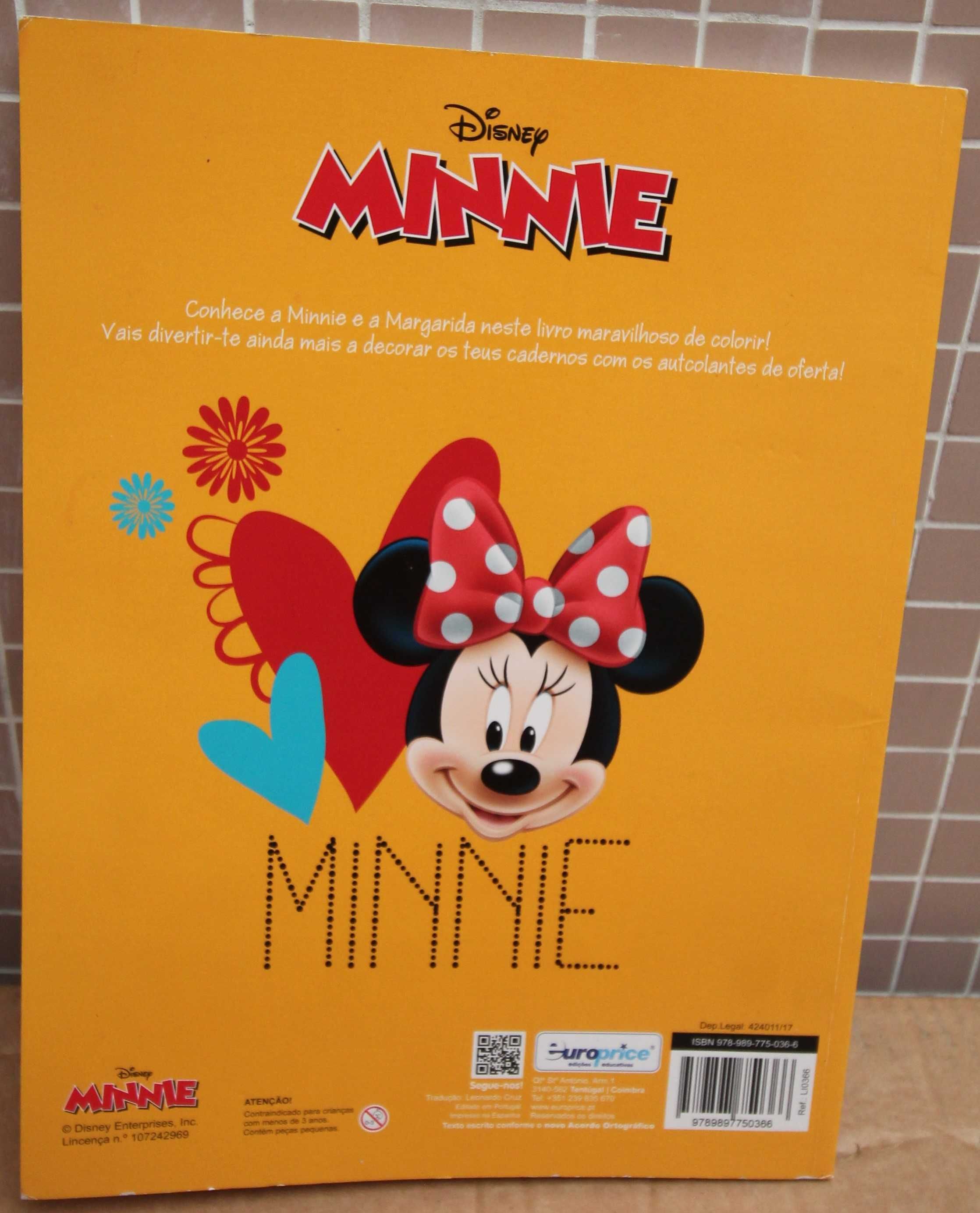 Livro vamos Colorir Minnie de Disney (NOVO)