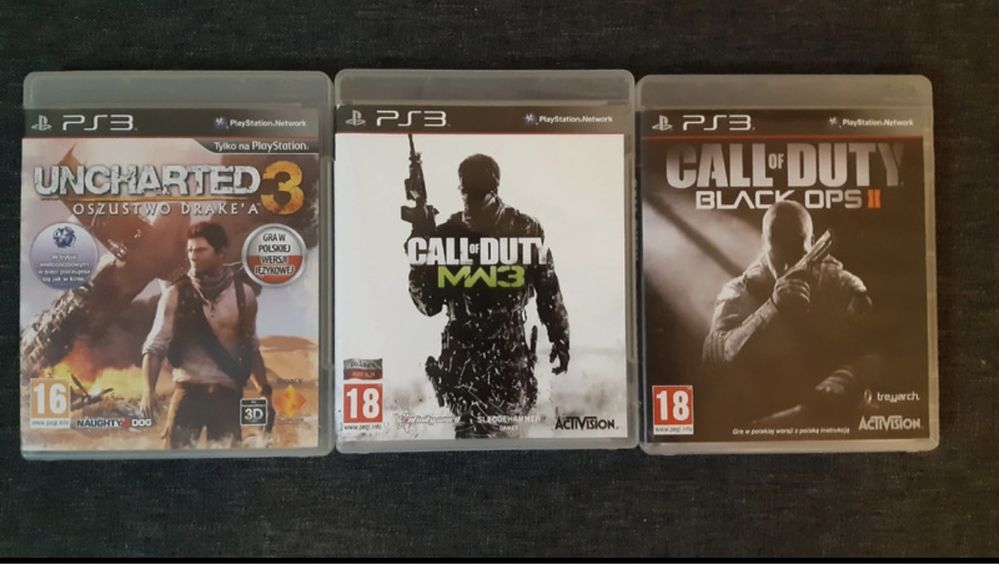 Gry Ps3 Klasyki Call of Duty Black Ops 2 Modern Warfare 3 Uncharted