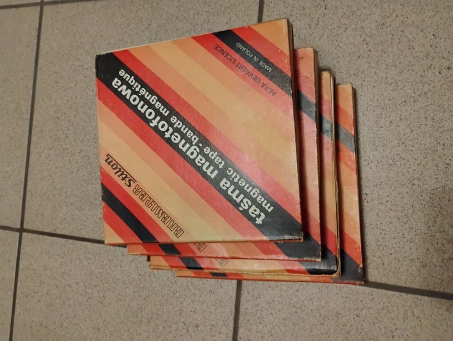 Taśmy , szpule magnetofon 18cm.