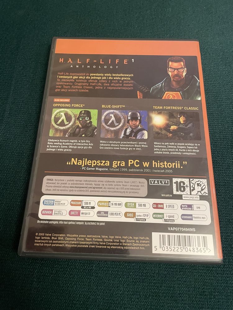 Gra PC - Half Life 1 Anthology Opposing Force Blue Shift Team Fortress