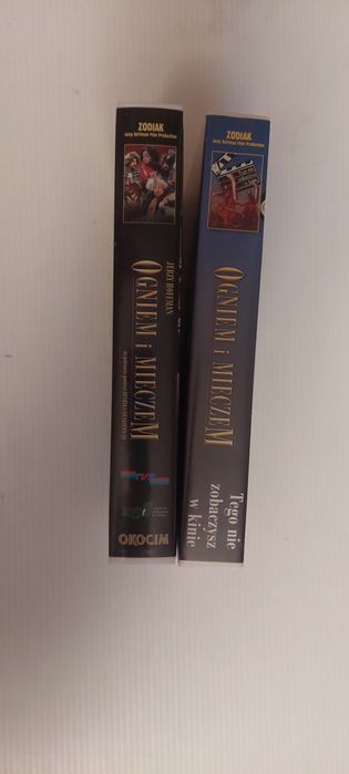 Ogniem i mieczem Kasety VHS  ,film plus materiały dodatkowe 2 sztuki