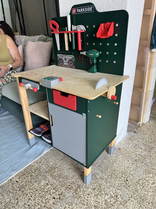 Brinquedo bancada de carpintaria Parkside