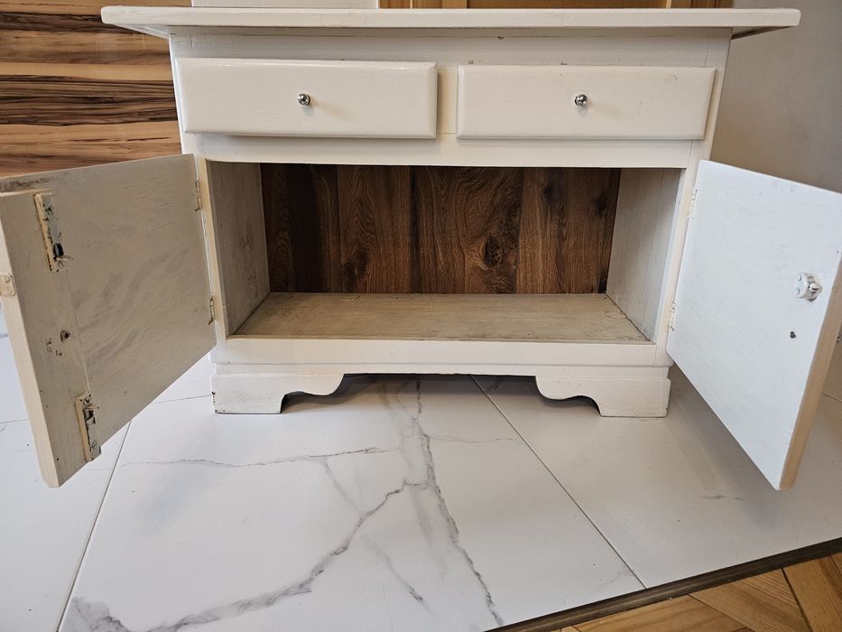 Szafka pomocnicza szafeczka konsola drewno biała