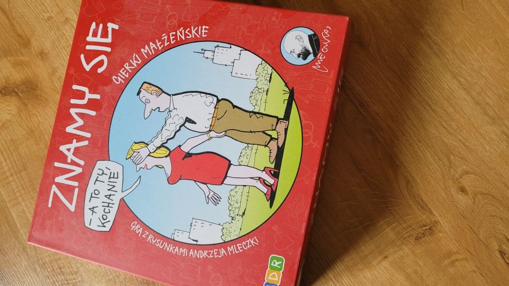 Gra planszowa Gierki małżeńskiej ZNAMY SIĘ Mleczko