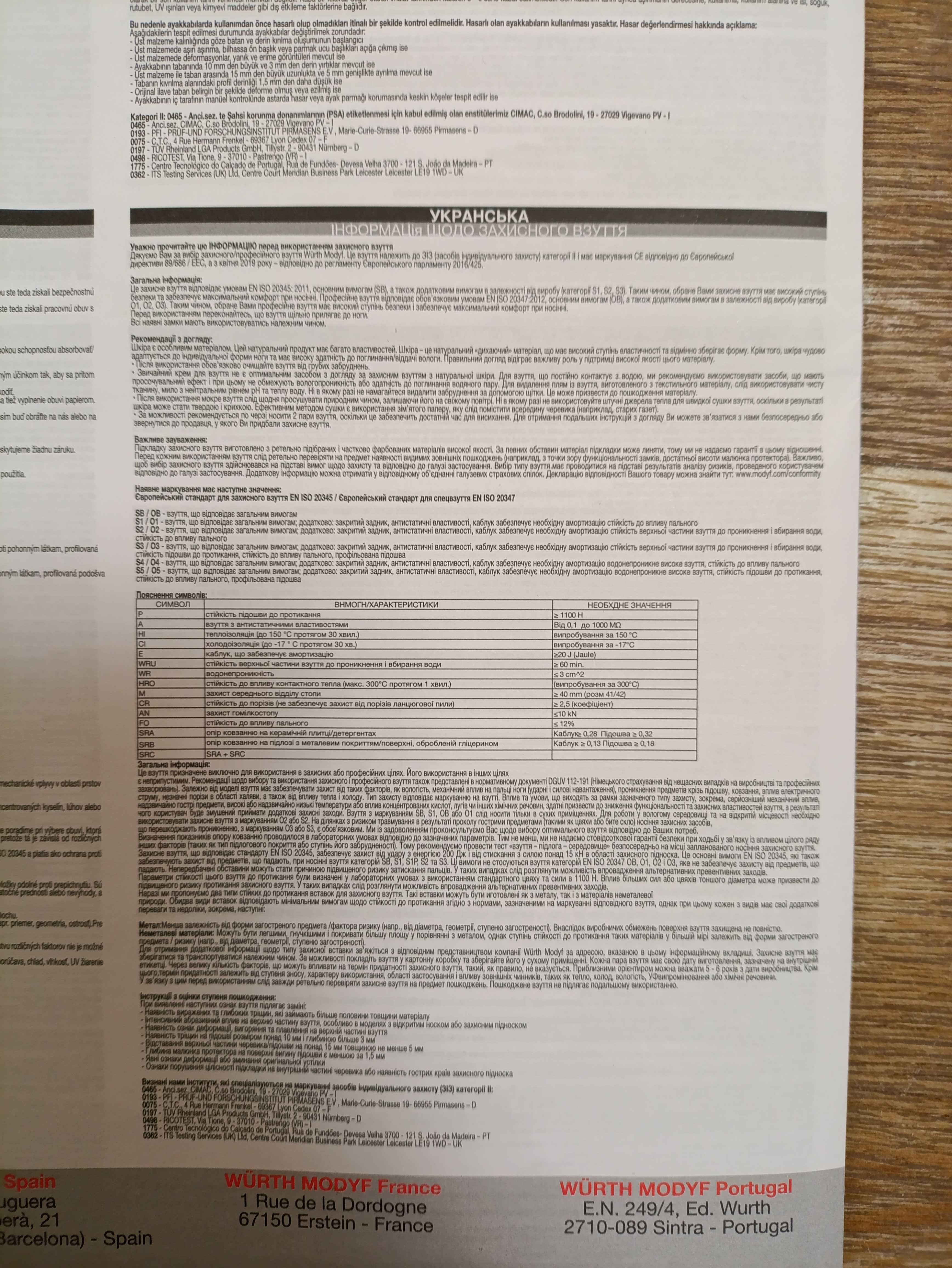 Продам сандали защитные Wurth Sammer S1P M426024041. 41 размер
