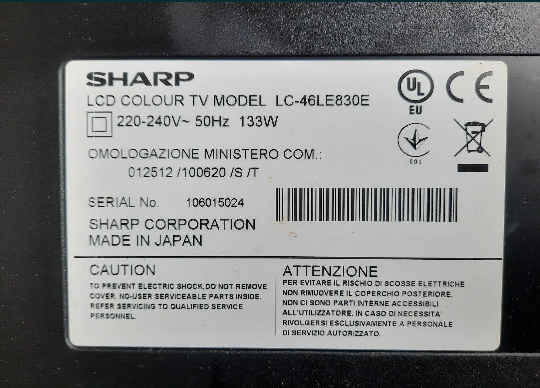 Led 3D телевизор Sharp LC-46LE830 aquos quattron 3d