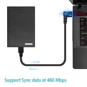 Przejściówka DUTTEK kabel USB TYP C 90° do Micro USB 25 CM