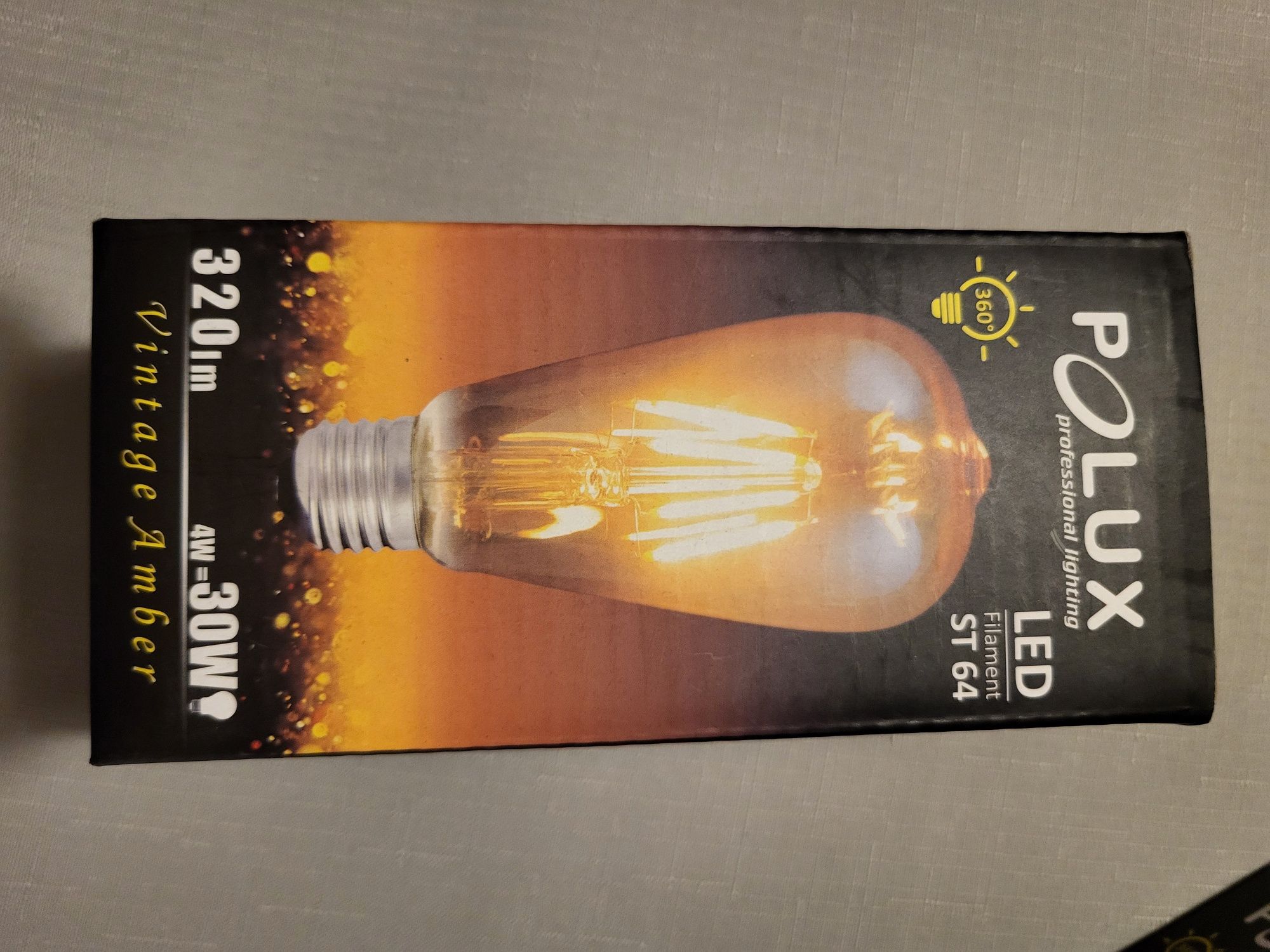 3 Żarówki LED Polux 320 lm 4 W styl retro vintage