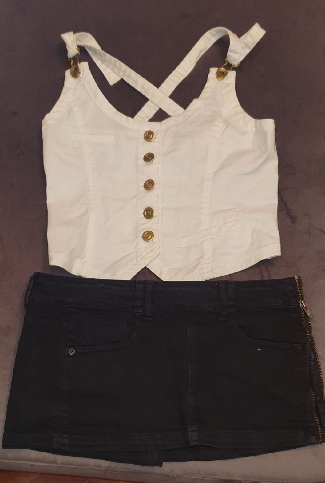 Conjunto Top+saia