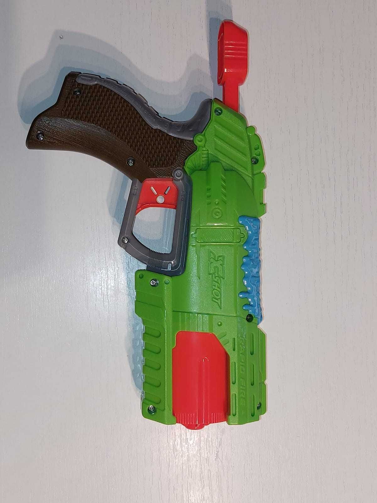 Zestaw pistoletów: nerf strongarm, nerf doubledown, xshot rapid fire