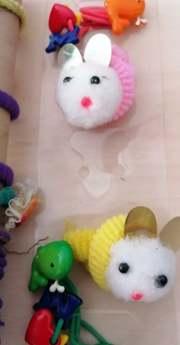 Molas e elásticos de cabelo, criança e adulto, lote todo por 5€