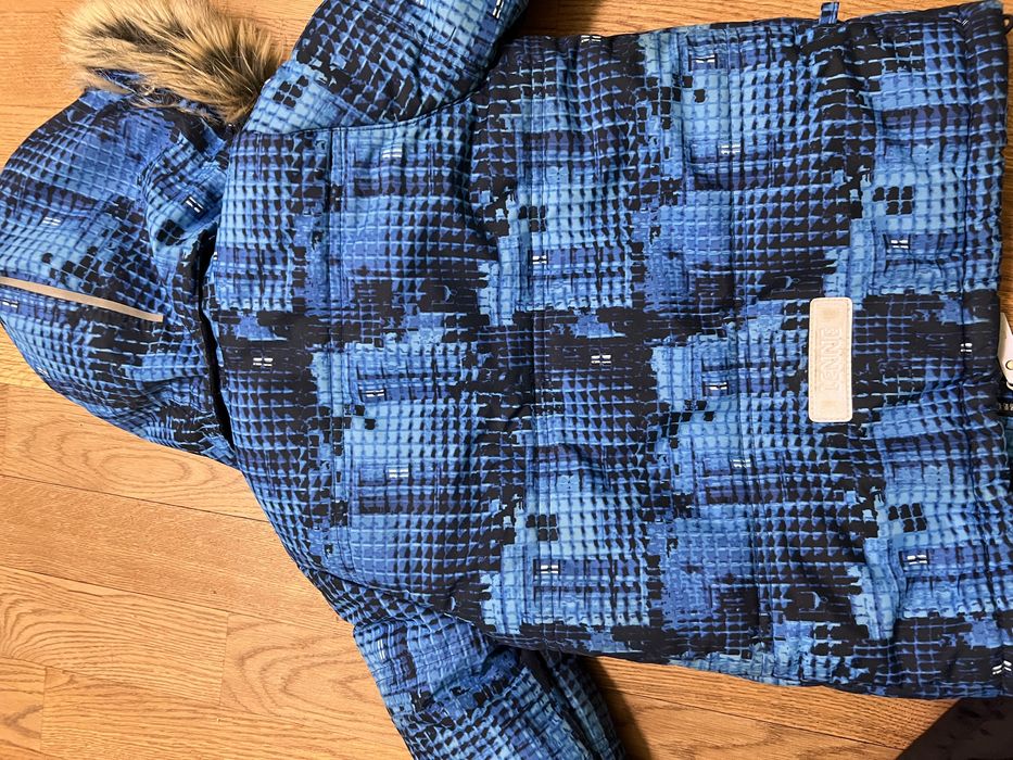 Зимовий комплект комбінезон на хлопчика Lenne