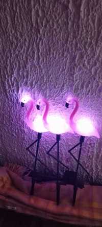 Lampa solarna flamingi - 3 szt
