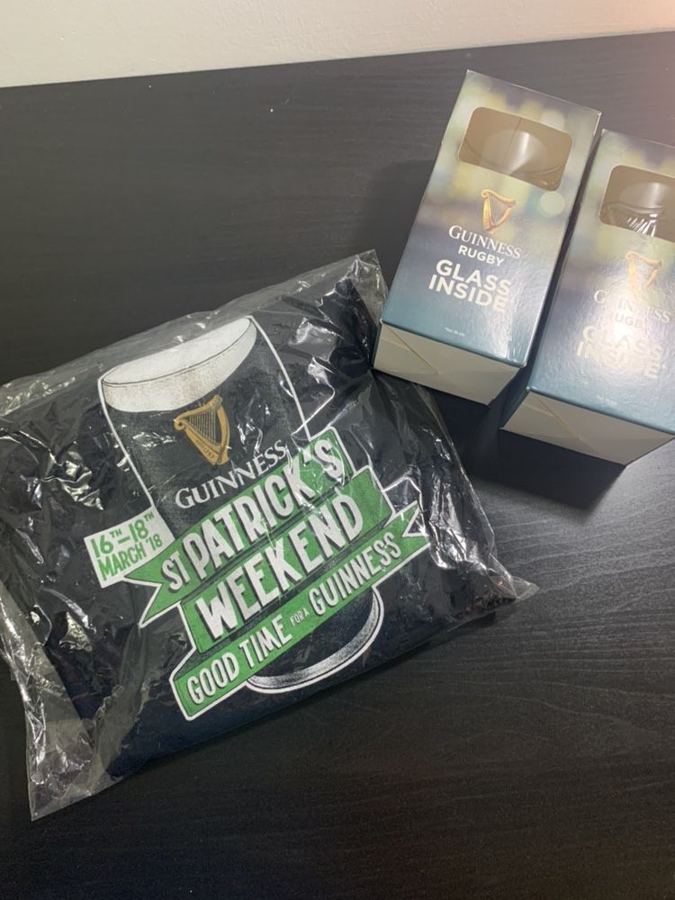 Guinness conjunto publicidade/merchandising novos