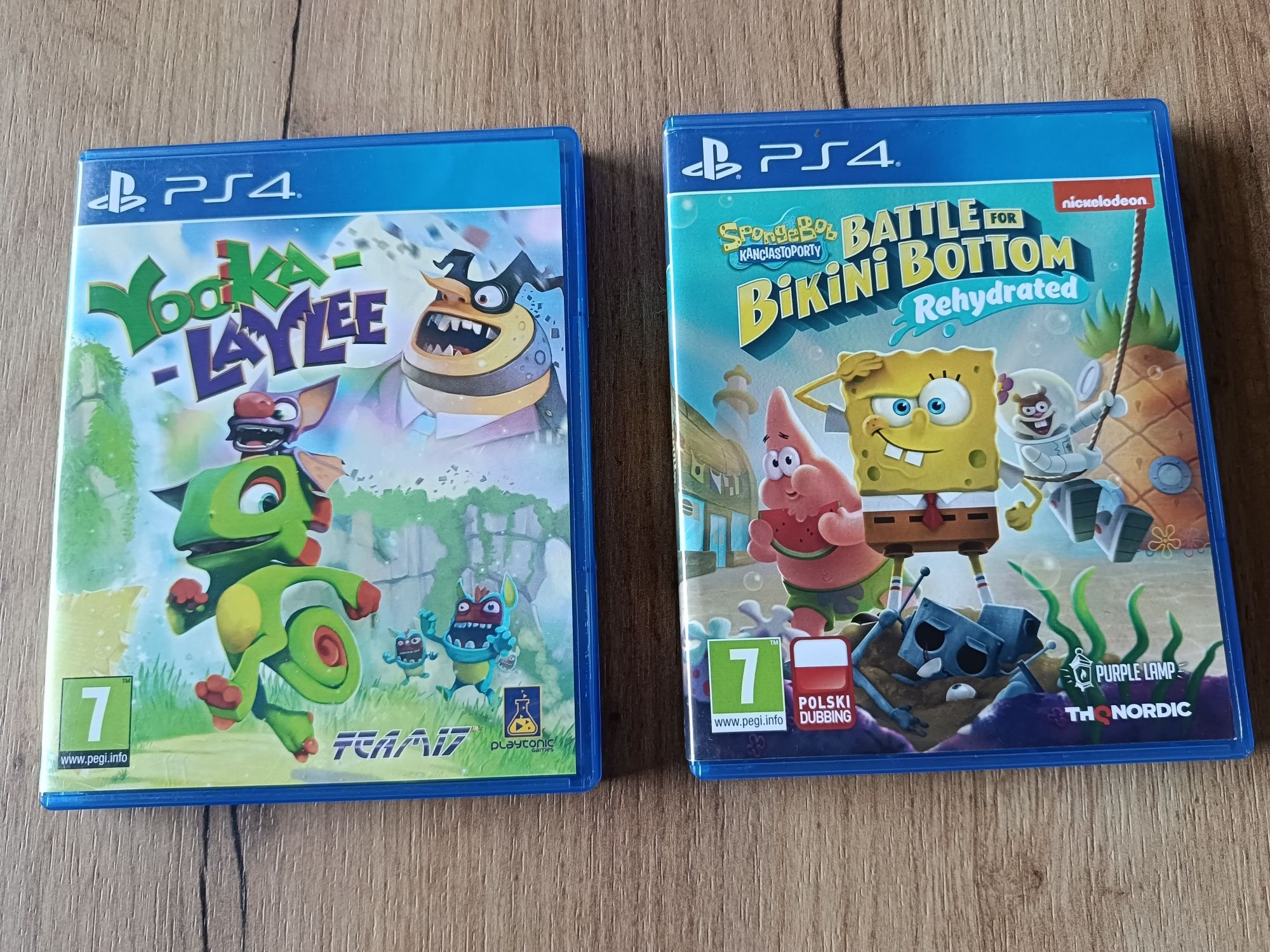 gry dla dziecka na PS4 LEGO/SpongeBob/Yooka Laylee/Crash jak nowe