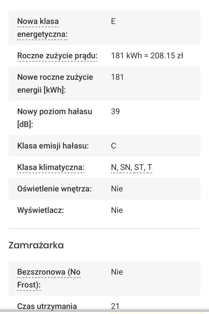 Zamrażarka CANDY CHAE 1452E