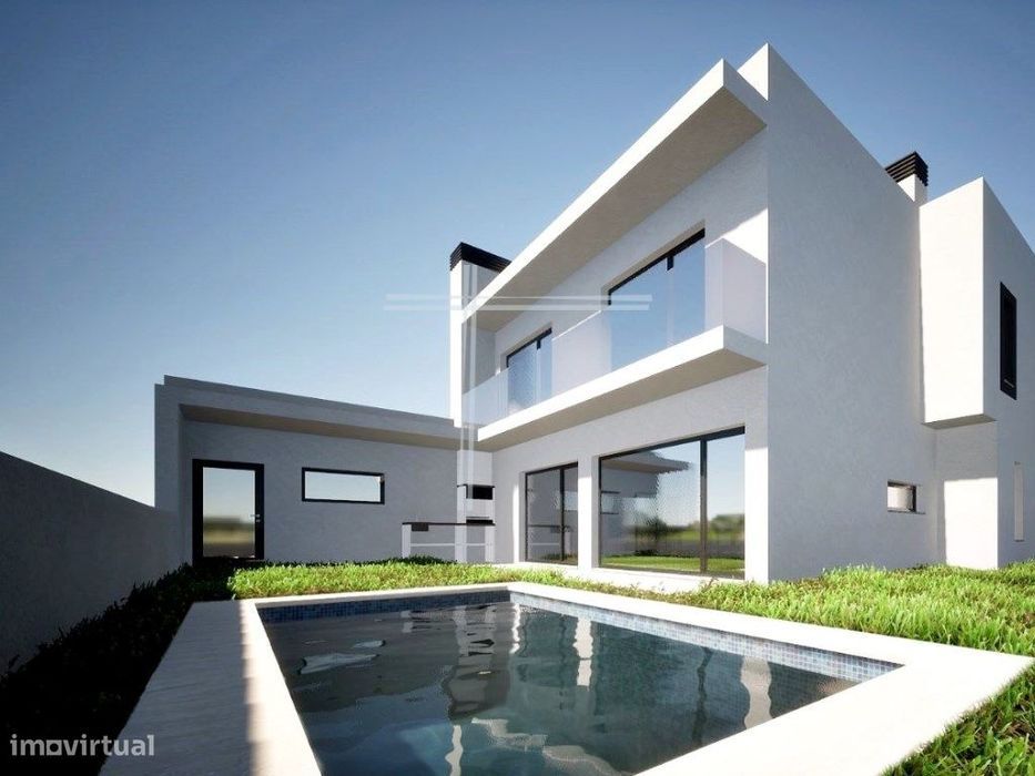 Moradia isolada T4, arquitetura contemporânea, com piscina - Vale C...