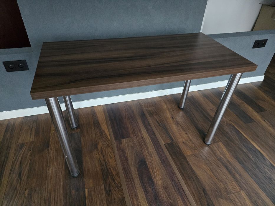 Stół 120x60x75 cm Kolor wenge metalowego nogi