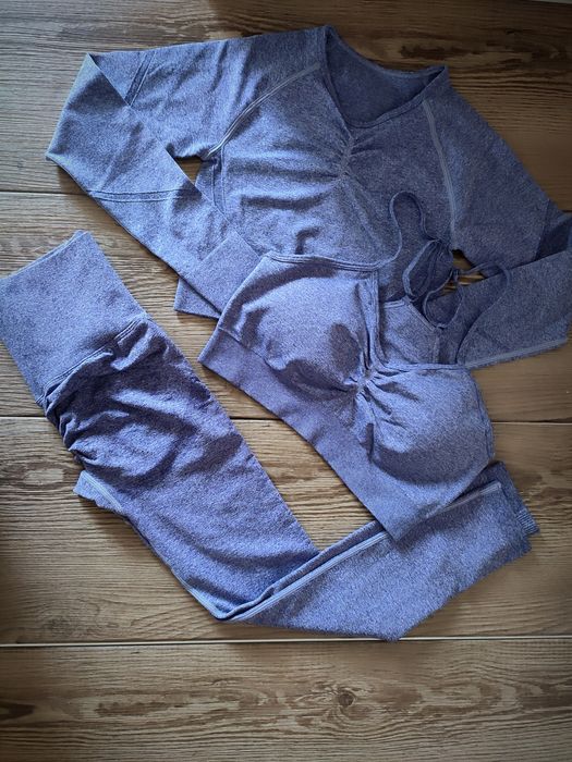 Костюм 3в1 для фітнесу, фітнес одяг,лосини і топ