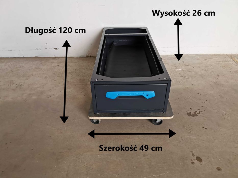 Szuflada dolna podłogowa do busa auta regał samochodowy serwisowy